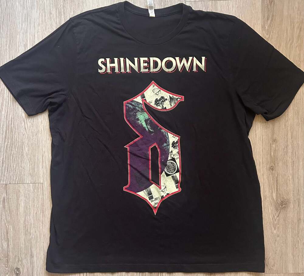 Shinedown Never Goodbye Tour Black T-Shirt Size 3XL